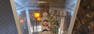 Festive Snowman Lantern Decoration